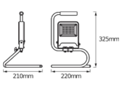 Mazeichnung Ledvance LED W  4058075213852 LED Arbeisleuchte LED W 4058075213852