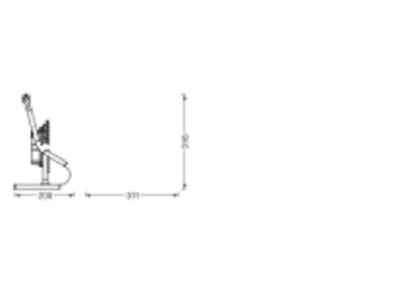Dimensional drawing Ledvance LED W  4058075576513 Downlight spot floodlight LED W 4058075576513