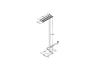 Mazeichnung Brumberg 77411174MS LED Stehleuchte d i 4000K