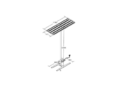 Mazeichnung Brumberg 77414174AI LED Stehleuchte 4000K  dim 