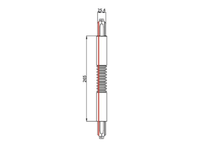 Mazeichnung Brumberg 87131070 Flexibler Verbinder weiss