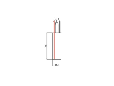 Mazeichnung Brumberg 87167070 DALI Endeinspeisung SL links  ws