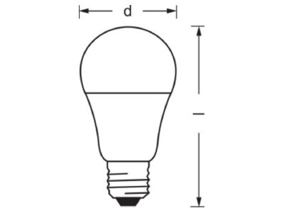 Mazeichnung LEDVANCE SMART  4058075208377 LED Lampe E27 ZB  2700K SMART 4058075208377