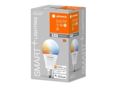 Produktbild Vorderseite LEDVANCE SMART  4058075485495 LED Lampe E27 WiFi  2700 6500K SMART 4058075485495