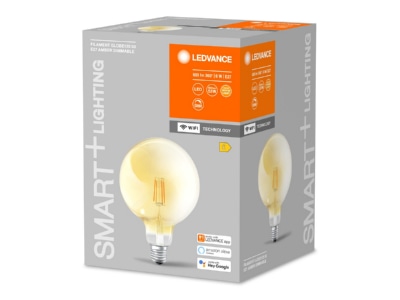 Produktbild Vorderseite LEDVANCE SMART  4058075609693 LED Globelampe E27 WiFi  2400K SMART 4058075609693