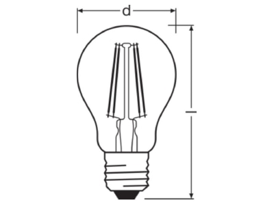Mazeichnung LEDVANCE SMART  4058075609815 LED Lampe E27 WiFi  2500K SMART 4058075609815