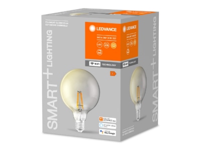 Produktbild Vorderseite LEDVANCE SMART  4058075609853 LED Globelampe E27 WiFi  2500K SMART 4058075609853