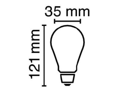 Mazeichnung Radium RLCA22824CE14FILGold LED Kerzenlampe E14 gold