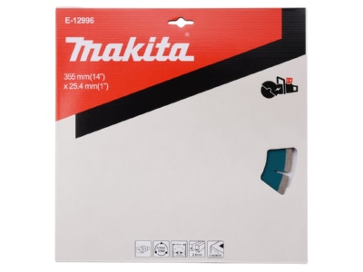 Product image detailed view Makita E 12996 Cutting disc 355mm