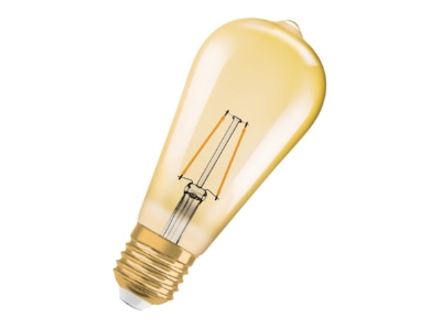 Produktbild Ledvance 1906LED2 5W 824FGD LED Vintage Lampe E27 824