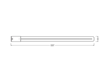 Mazeichnung Ledvance DULUXLEDL55HFV25W840 LED Kompaktlampe f  EVG 2G11  840