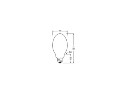 Mazeichnung Ledvance HQLLEDFV1800 1382727 LED Lampe E27 827