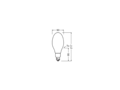 Mazeichnung Ledvance HQLLEDFV4000 2484027 LED Lampe E27 840