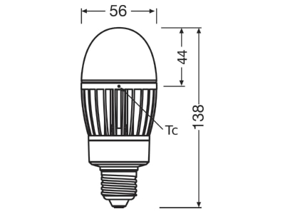 Mazeichnung Ledvance HQLLEDP180014 582727 LED Lampe E27 827