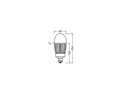 Mazeichnung Ledvance HQLLEDP5400LM4182727 LED Lampe E27 827