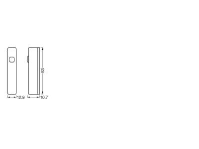 Dimensional drawing Ledvance SMARTWIFICONT SENSOR Movement sensor