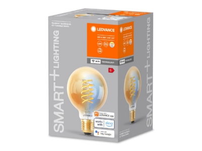 Produktbild Vorderseite Ledvance SMWFGL8050D8W 822FGD SMART  Globelampe G80 E27 E27  TW
