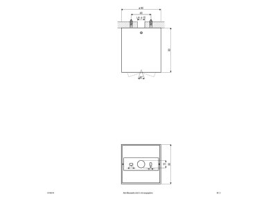 Mazeichnung EVN 8149014 Deckenanbauleuchte GU10 qua alu schwenk