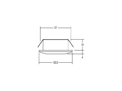 Mazeichnung Brumberg 12071253 LED Einbaulichtpunkt 350mA alu LF ww