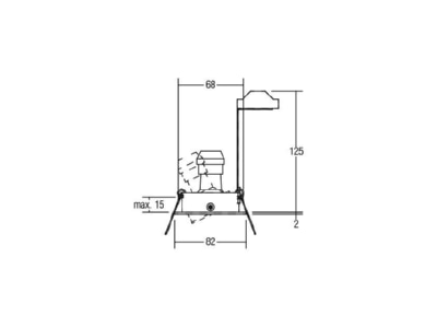 Mazeichnung Brumberg 36147220 HV Einbaustahler GU10 max 50W eds