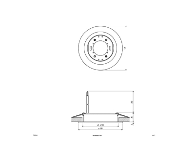 Mazeichnung EVN 539314 Einbauleuchte GX53