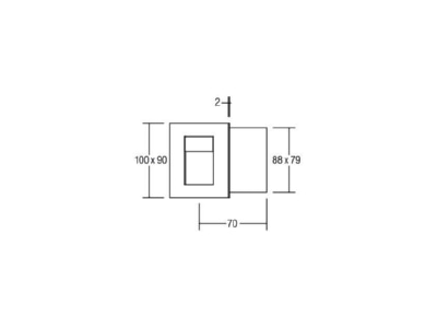 Dimensional drawing Brumberg 10166223 Orientation luminaire