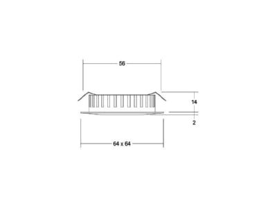 Mazeichnung Brumberg 12110023 LED Einbauleuchte 12V DC 3000K  chrom