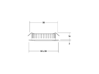 Mazeichnung Brumberg 12110153 LED Einbauleuchte 12V DC 3000K  nickel