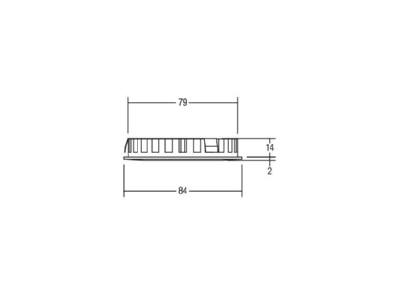 Mazeichnung Brumberg 12129023 LED Einbauleuchte 12V DC 3000K  chrom