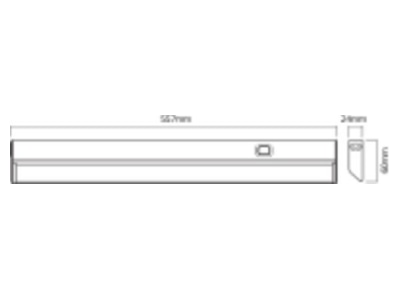 Dimensional drawing Ledvance LINEAR 4058075227972 Batten luminaire LINEAR4058075227972