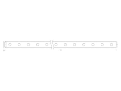 Dimensional drawing Ledvance SUN  4058075576117 Light ribbon  hose  strip 220V SUN 4058075576117