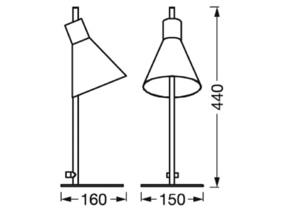 Mazeichnung Ledvance DECOR TOKIO TABLE Tischleuchte