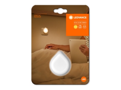 Product image front Ledvance LUNETTA RAINDROP WH Plug in  night  light White
