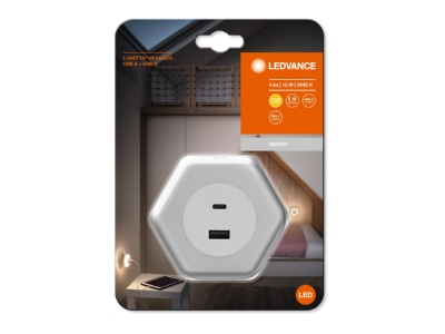 Product image detailed view Ledvance Lunet  4099854090264 Plug in  night  light White Lunet 4099854090264
