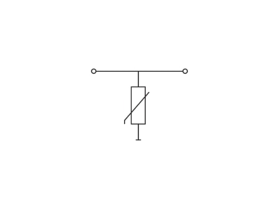 Circuit diagram WAGO 280 502 281 609 Varistor terminal block