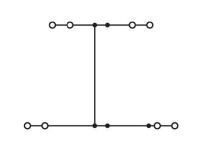Schaltbild WAGO 2002 2408 Doppelstockklemme 4 Leiter