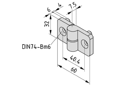 Dimensional drawing Item 0 0 026 10 Coupler for profile rail