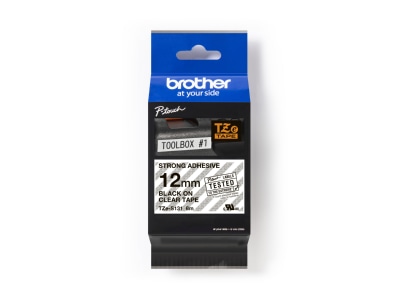 Product image Brother TZe S131 Labelling tape 12mm transparent   black
