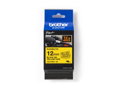 Product image Brother TZe FX631 Labelling tape 12mm yellow   black
