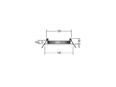 Mazeichnung Brumberg 12215073 LED Einbau Panel 24V 3000K weiss