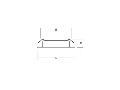 Mazeichnung Brumberg 38370073 LED Einbaustrahler 230V 3000K weiss