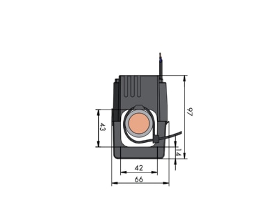 Dimensional drawing 1 WAGO 855 5001 600 000 Amperage measuring transformer 600 1A
