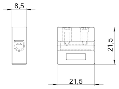 Dimensional drawing 1 OBO TK 04 Terminal strip 1 p
