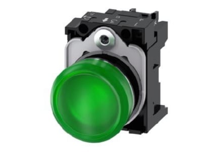 Product image 1 Siemens 3SU1156 6AA40 1AA0 Indicator light green 230VAC
