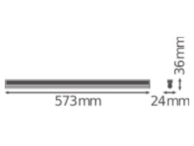 Dimensional drawing LEDVANCE LNCOMPHO60010W3000K Ceiling  wall luminaire