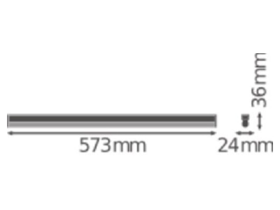 Dimensional drawing LEDVANCE LNCOMPHO60010W4000K Ceiling  wall luminaire