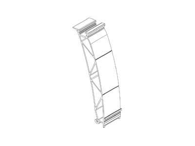 Line drawing K2 Systems 2004711 Distance plate