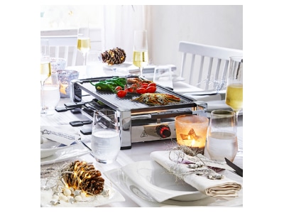 Produktbild 2 Rommelsbacher RCC 1500 Raclette 8er 1500W verchromt