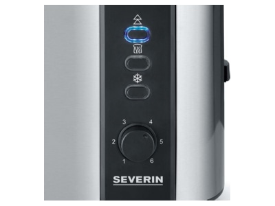 Product image detailed view 2 Severin AT 2589 eds geb  sw 2 slice toaster 800W
