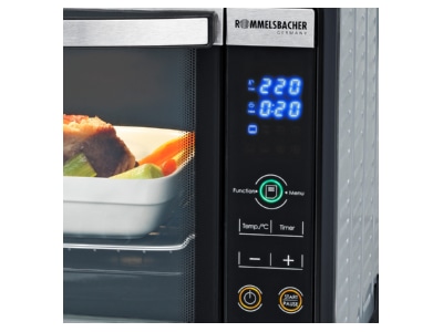 Produktbild 5 Rommelsbacher BGE 1580 E eds sw Back Grillofen 1580W